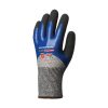 Kesztyű mártott COVERGUARD Eurocut N505 vágásbiztos nitril szürke/kék 7-es 2 darab/pár