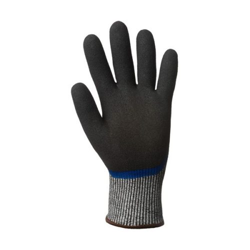 Kesztyű mártott COVERGUARD Eurocut N505 vágásbiztos nitril szürke/kék 7-es 2 darab/pár
