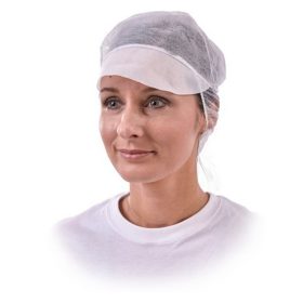 Sisakkosár COVERGUARD kontytartós fehér 100 darabos