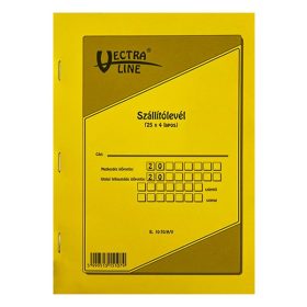   Nyomtatvány szállítólevél VECTRALINE A/5 álló 25x4 lapos