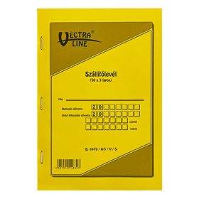   Nyomtatvány szállítólevél VECTRALINE A/5 álló 50x3 lapos