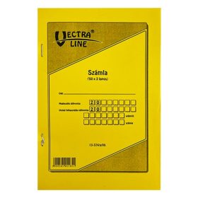   Nyomtatvány számla VECTRALINE A/5 álló 50x3 lapos 1 áfás