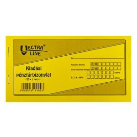   Nyomtatvány kiadási pénztárbizonylat VECTRALINE fekvő 25x2 lapos