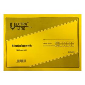   Nyomtatvány pénztárelszámolás VECTRALINE A/4 fekvő 25x2 lapos