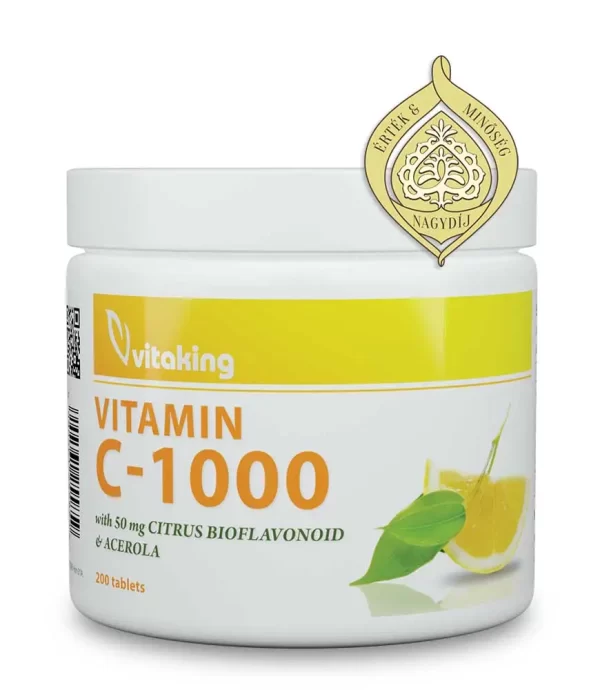 Vitaking C-vitamin 1000mg Biof. (200DB)