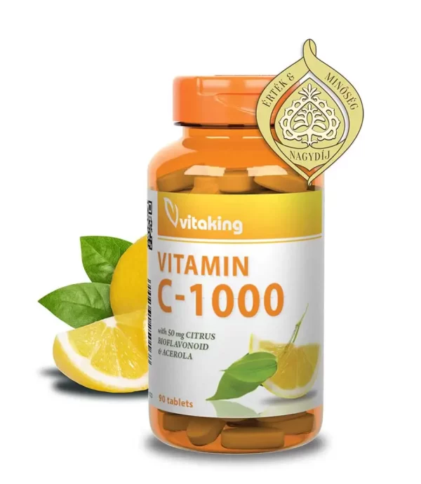 Vitaking C-vitamin 1000mg + biof. (90DB)