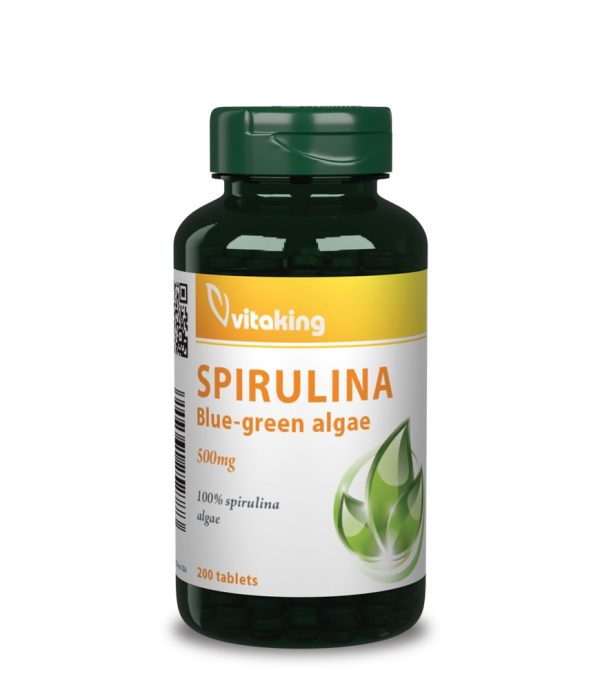 Vitaking Spirulina alga tabletta (200DB)