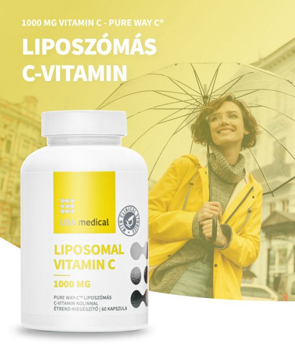 USA medical Liposzómás C-vitamin 1000 mg Pure Way-C™ 60 db